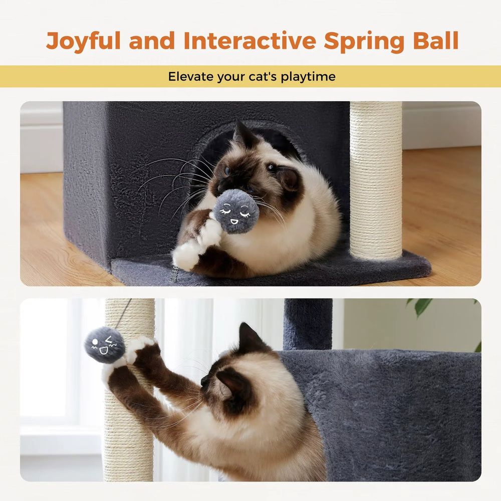 Cat Tree for Large Cats with 2 Condos & Perch — image 3